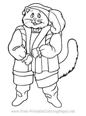 Kitty Explorer Coloring Page