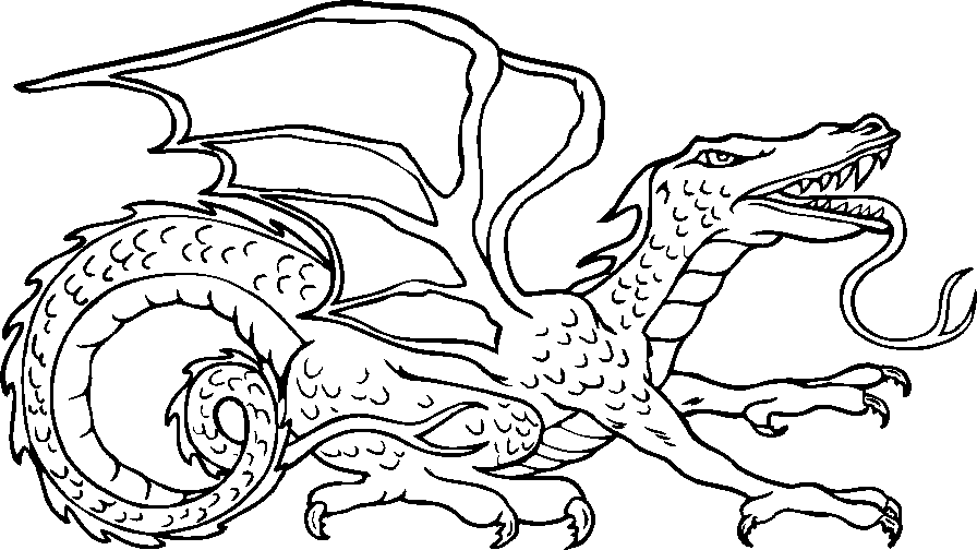 printable coloring pages dragons