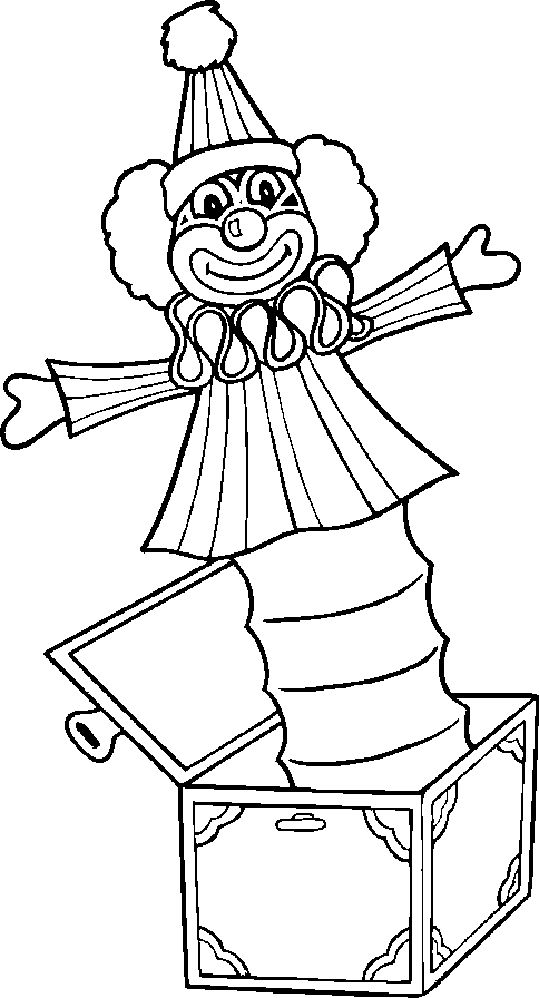 Jack In The Box Coloring Page Coloring Pages