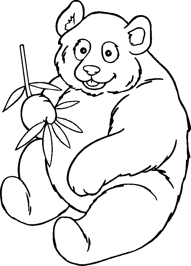 panda bear coloring pages - photo #9