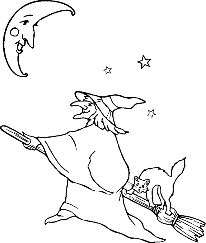 Witch minecraft coloring pages