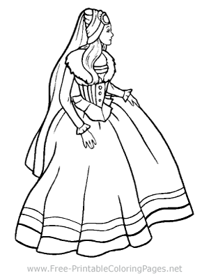 Damsel Coloring Page