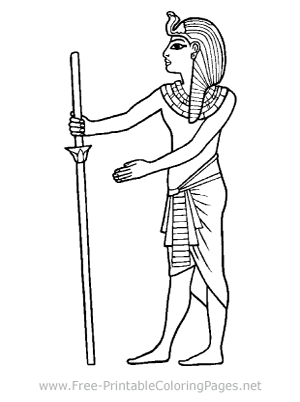 Egyptian Coloring Page