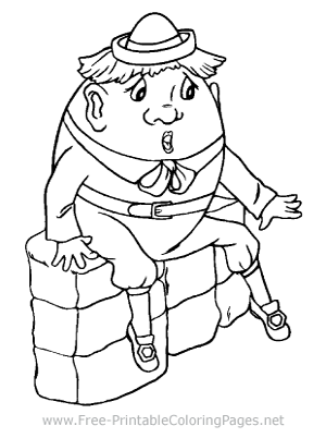 Humpty-Dumpty Coloring Page