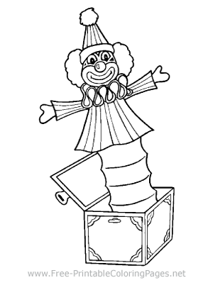 Jack in the Box Coloring Page