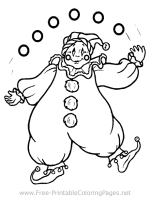 Juggler Coloring Page