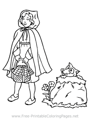 Little Red Riding Hood Coloring Page