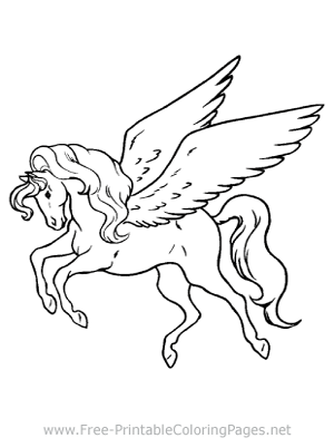 Pegasus Coloring Page