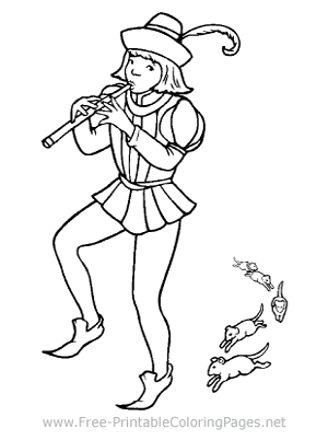 Pied Piper Coloring Page