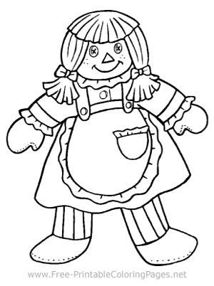 Rag Doll Coloring Page