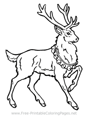 Reindeer Coloring Page