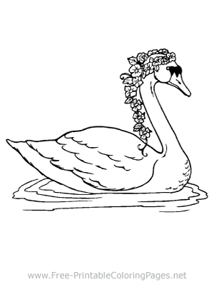 Swan Coloring Page