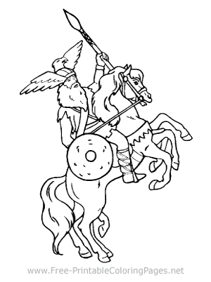 Viking Warrior Coloring Page